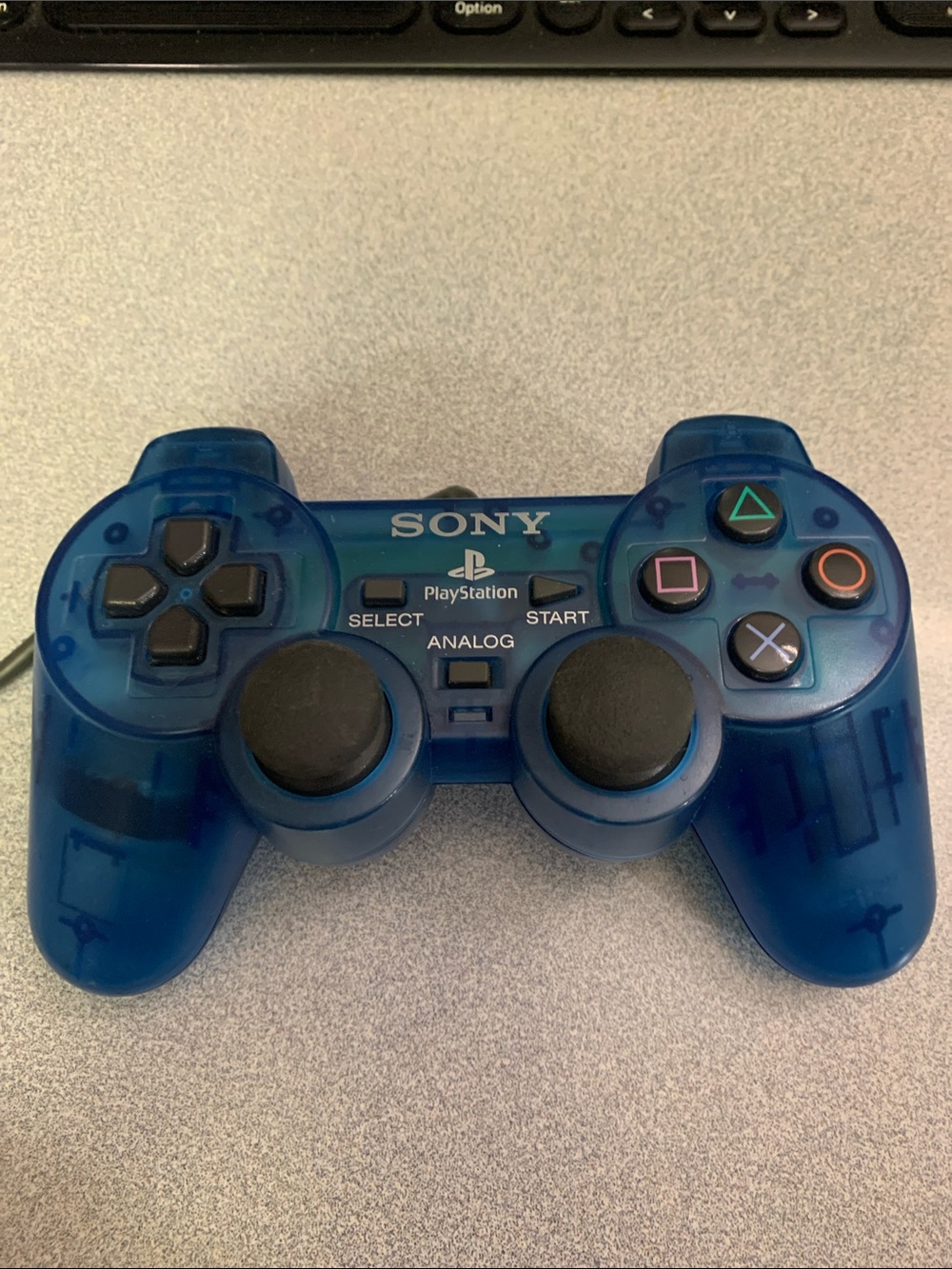Sony PlayStation ps1 DualShock Controller - Translucent Blue